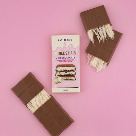 Angel’s Hair Milk Chocolate Turkish Cotton Candy With Pistachio Cream - 90G - TryAladdin