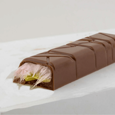 Angel’s Hair Milk Chocolate Turkish Cotton Candy With Pistachio Cream Bar - 40G - TryAladdin
