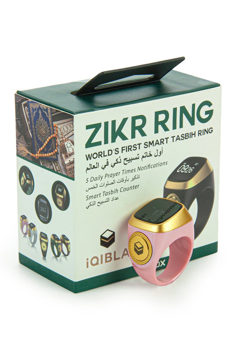 Azan Reader Digital Ring Tasbih Dhikrmatic - Pink - TryAladdin