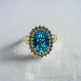 Istanbul Jewelry | Aquamarine Turkish Design Vintage Handmade Silver Ring - TryAladdin