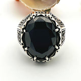 Black Onyx Stone Men's Ring - TryAladdin