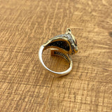 Black Zircon Tiger Head Ring - TryAladdin