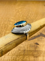 Blue Aquamarine Ring - TryAladdin