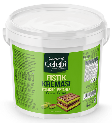 Celebiogullari Professional Antep Pistachio Cream (20% Pistachio) - 500g, 1kg & 5kg Buckets - TryAladdin