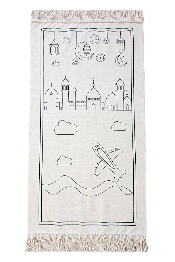 Colorful Washable Educational Religious Toy Kids Prayer Rug Set Pink - TryAladdin