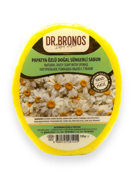 Dr. Bronos | Natural Daisy Soap with Sponge - TryAladdin