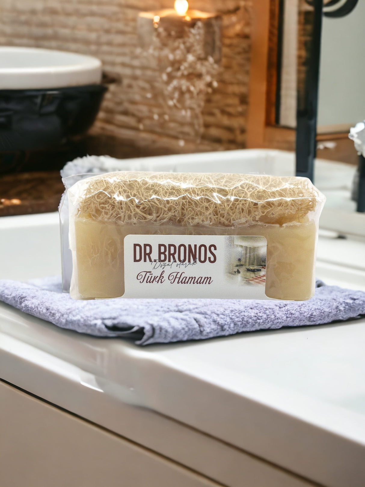 Dr. Bronos | Turkish Bath Soap with Natural Pumpkin Loofah - TryAladdin