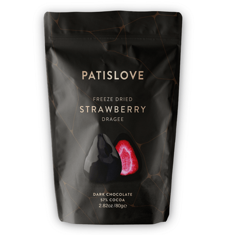 Freeze Dried Dark Chocolate Strawberry Dragee - 80G - TryAladdin