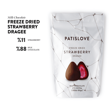 Freeze Dried Milk Chocolate Strawberry Dragee - 80G - TryAladdin