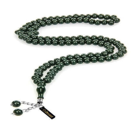 Hajj Umrah Gift Tasbih, 99 Beads 8mm (10 Pieces), Dark Green - TryAladdin