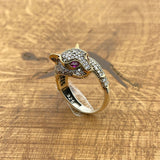 Black Zircon Tiger Head Ring - TryAladdin