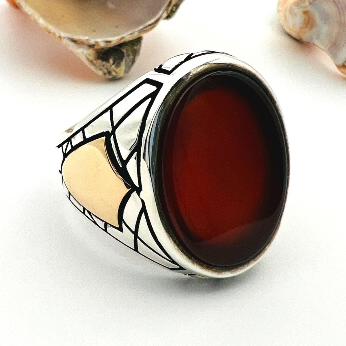 Men's Black Onyx Ottoman Ring - TryAladdin