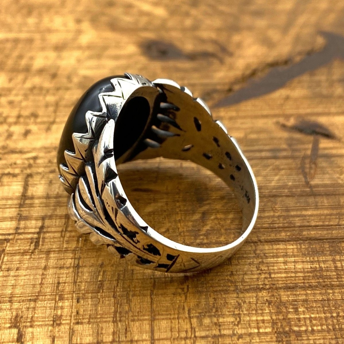 Men's Black Onyx Ring - TryAladdin