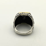 Men's Black Onyx Stone Ring - TryAladdin