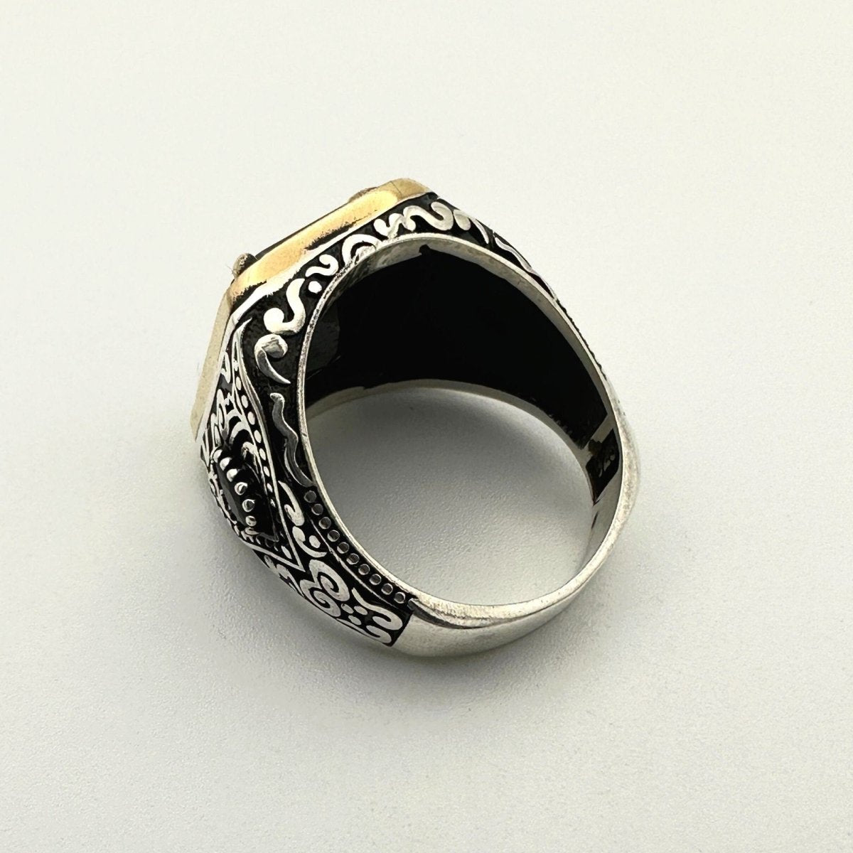 Men's Black Onyx Stone Ring - TryAladdin