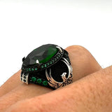 Men's Emerald Eagle Ring - TryAladdin