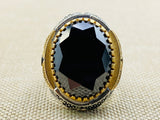 Men's Handmade Ring, Onyx - TryAladdin