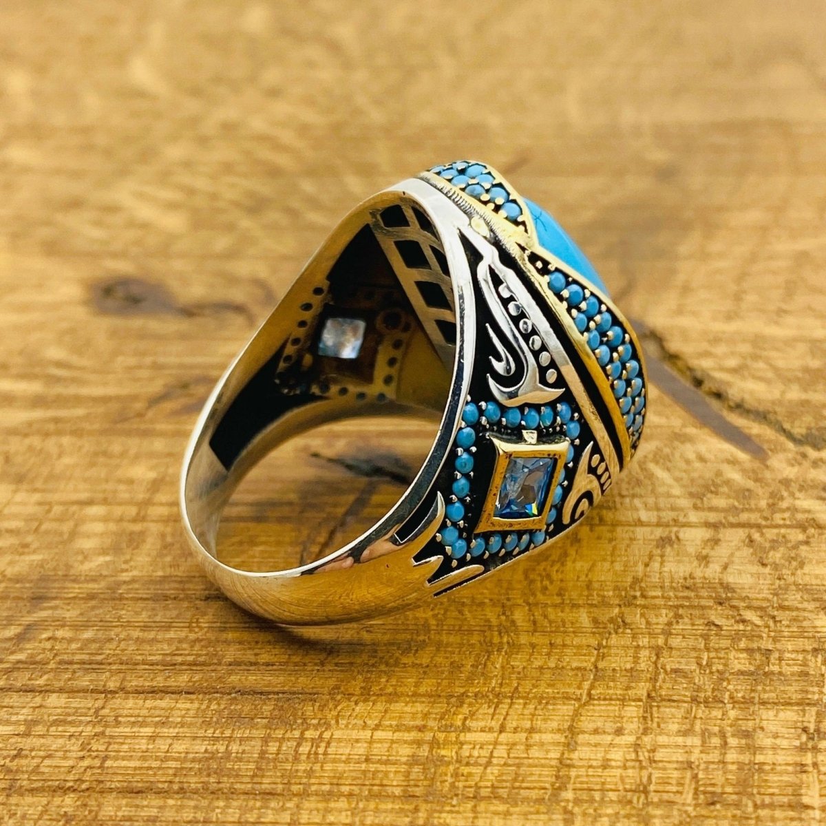 Men's Natural Turquoise Ring - TryAladdin