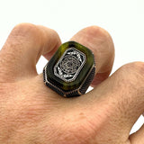 Men's Silver Star of David with Seal of Solomon Ring - TryAladdin