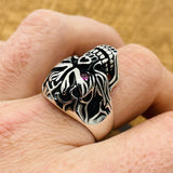 Men's Skull 925 Sterling Silver Ring - TryAladdin