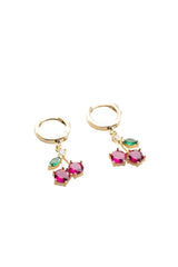 Nereze | Gold Plated Dangling Cherry Earrings - TryAladdin