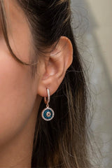 Nereze | Dangling Nazar Evil Eye Glass Eye Earrings - TryAladdin