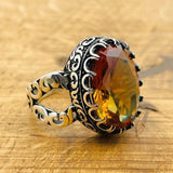 Ottoman Multi - Color Zultanite Men's Ring - TryAladdin