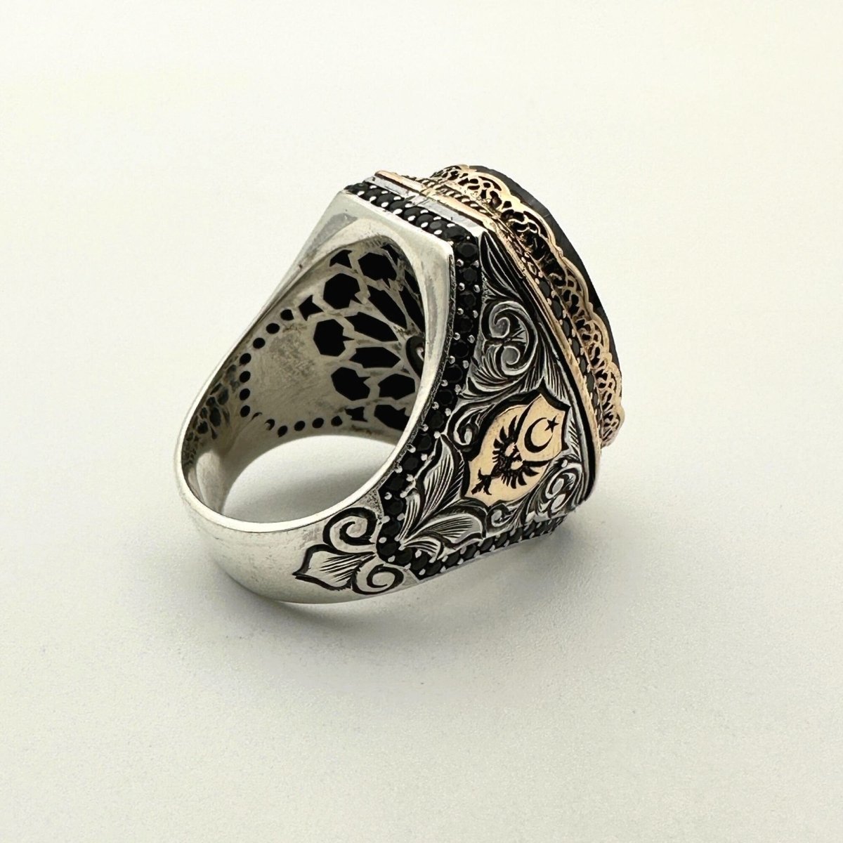 Ottoman Style Men's Ring - TryAladdin