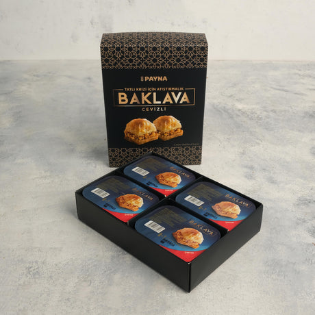 Payna | Walnut Baklava Box - 4 Single Serve Slices (Bundle of 2 Boxes) - TryAladdin