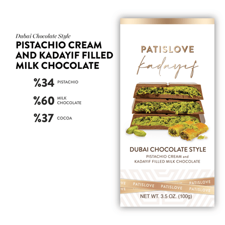 Pistachio Cruch Bar Dubai Style - 100G - TryAladdin