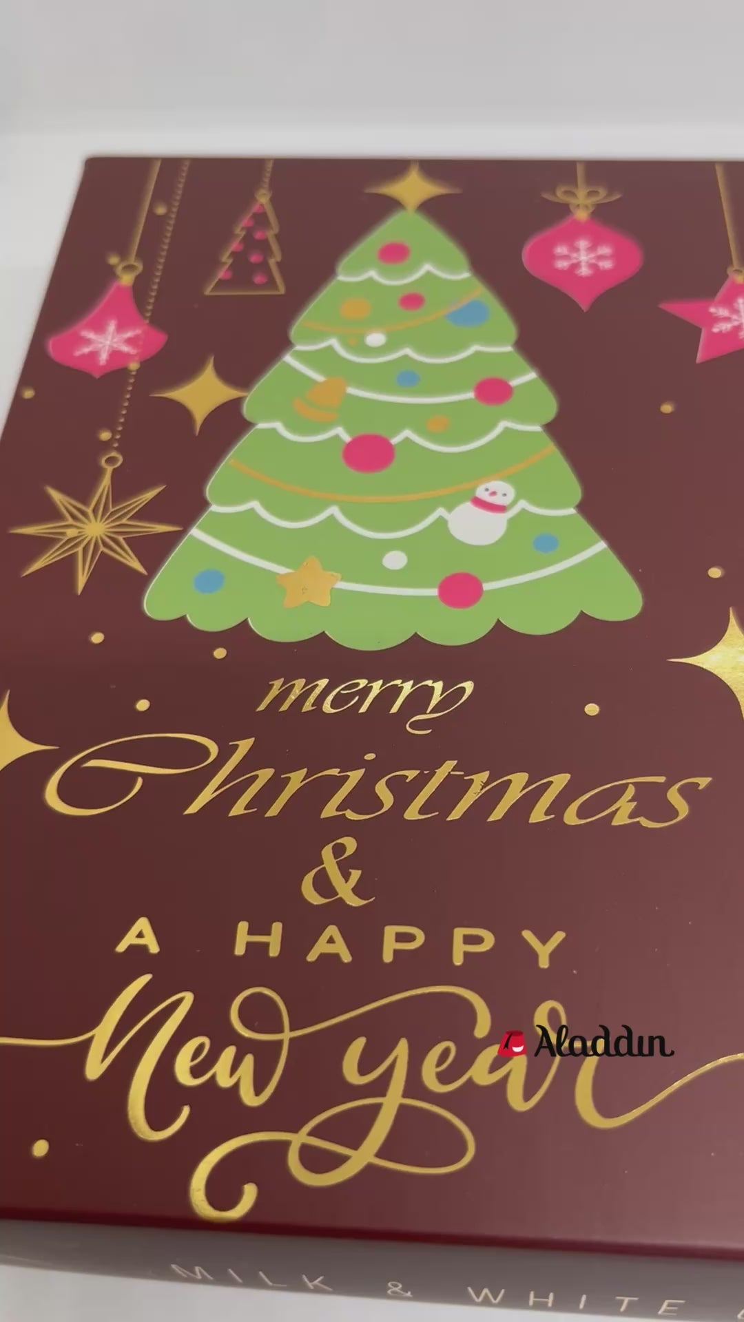 エマ チョコレートミルクとホワイトチョコレートトリュフ ココナッツクリーム入り - メリークリスマスボックス - 250g