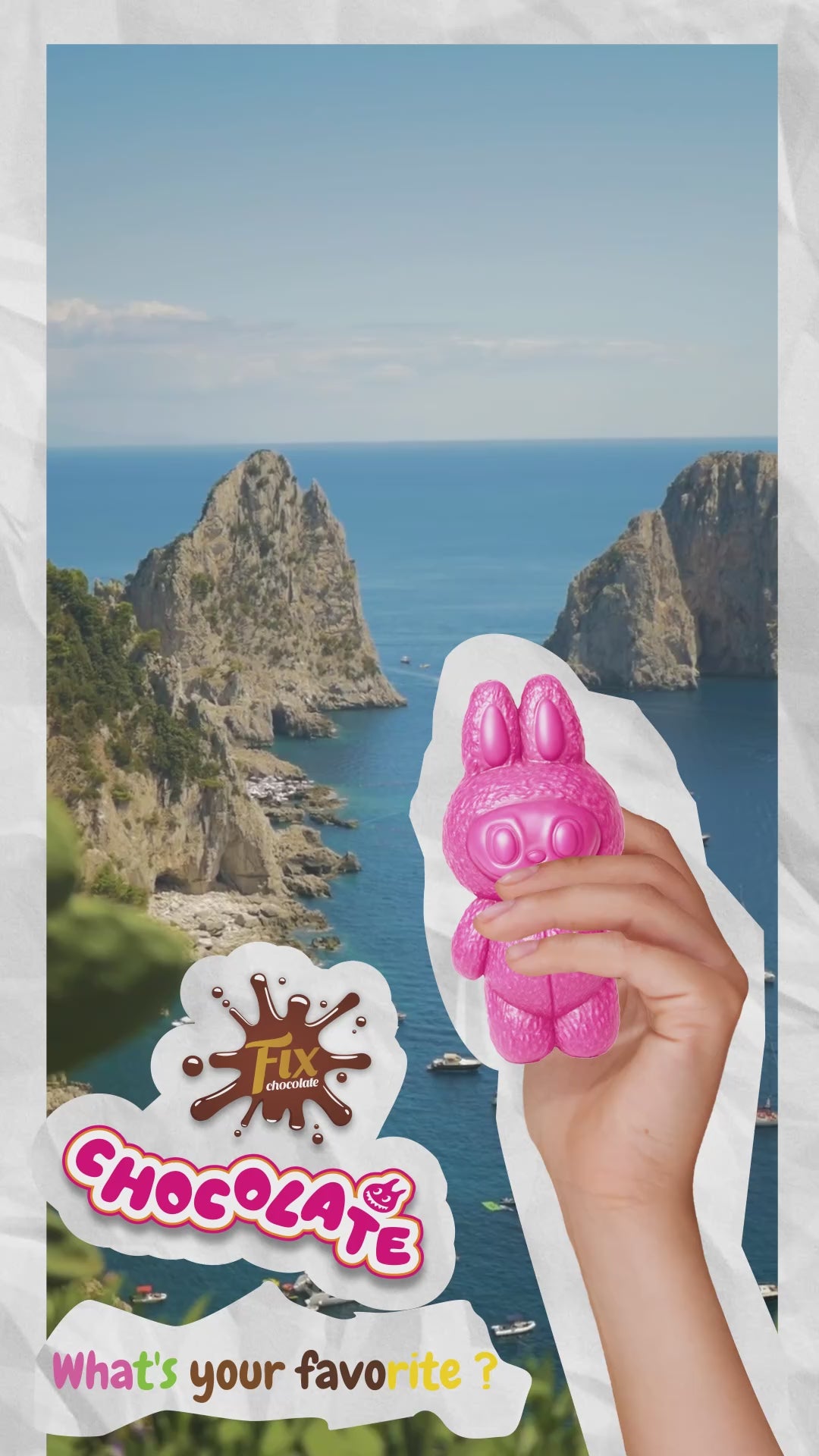 フィックスチョコレート限定版コレクタブルミステリーバニー - アソート（60g-80g）