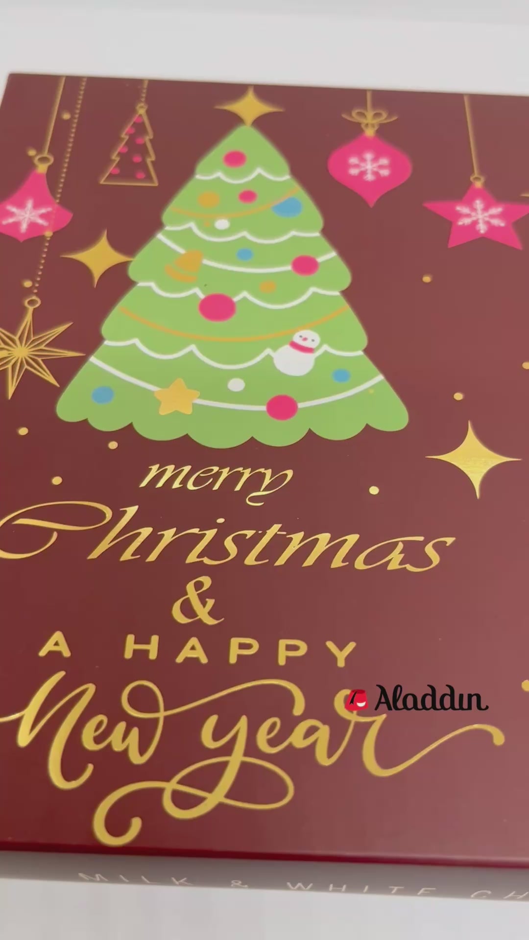 エマ チョコレートミルクとホワイトチョコレートトリュフ オレンジクリーム入り - メリークリスマスボックス - 250g