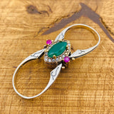 Reversible Ruby Emerald Stone Ring - TryAladdin