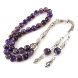 Selderesi | 33 Beads Amethyst Natural StoneTasbih - TryAladdin