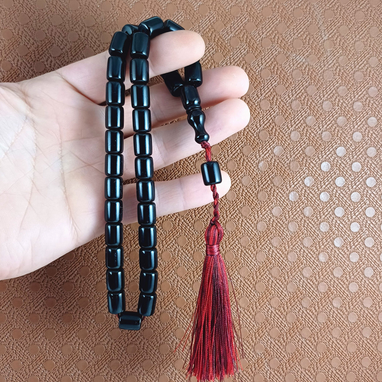 Selderesi | Pink Amber Tasbih - TryAladdin