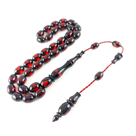 Selderesi | Red Fire Amber Tasbih with Master Craftsmanship System - TryAladdin