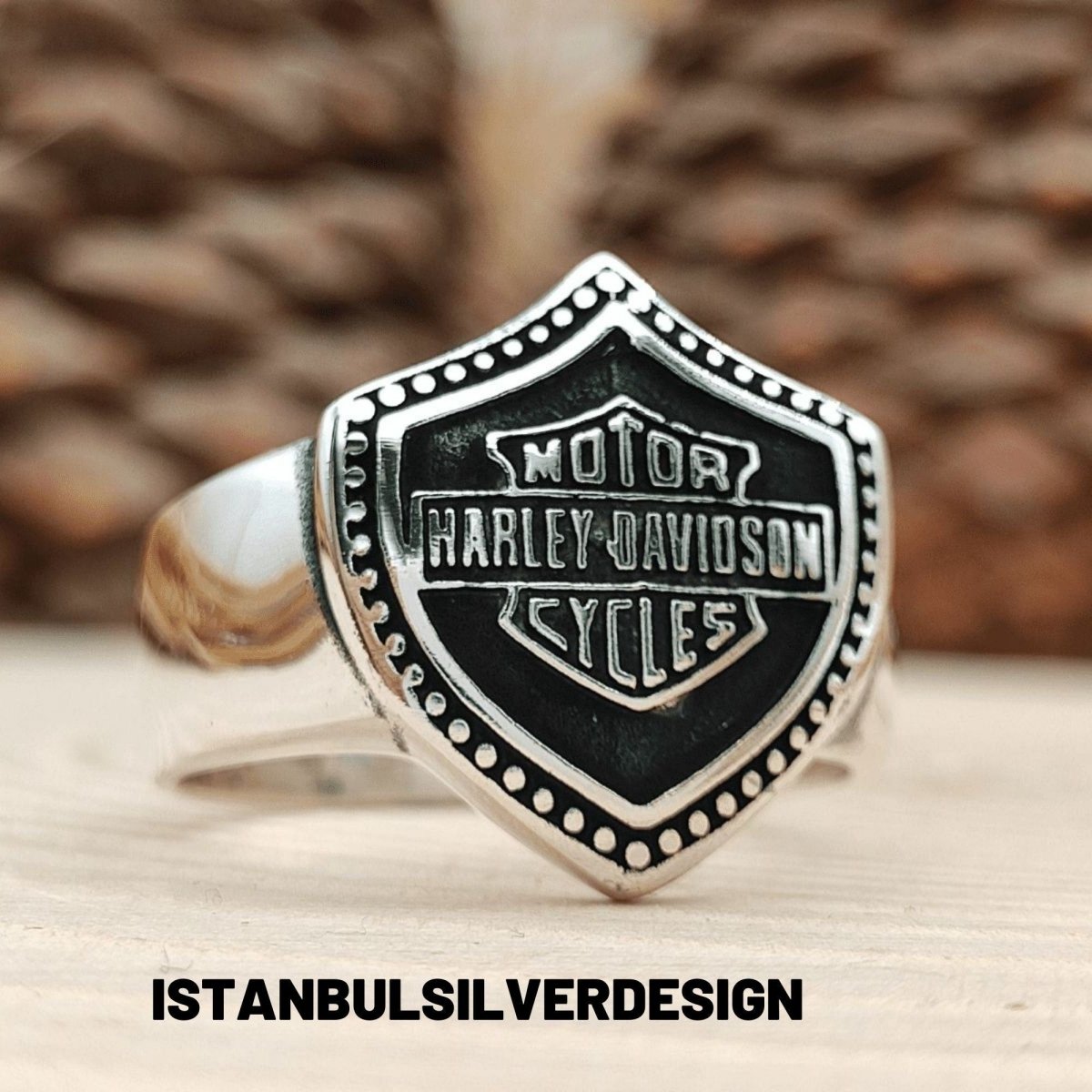 Sterling Silver Harley Davidson's Biker Ring - TryAladdin