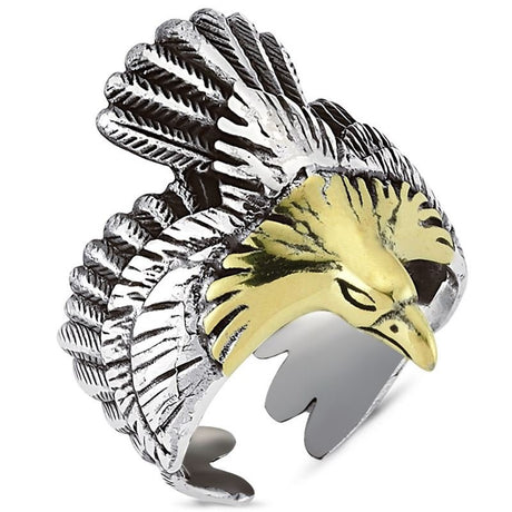 Taki | Men's Silver Eagle Ring - TryAladdin