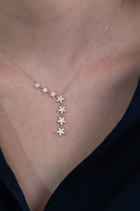 Taki | Silver Shooting Star Necklace Valentine's Gift - TryAladdin