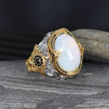 Tesbihevim | Moonstone Silver Ring for Men - TryAladdin