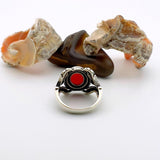 Turkish Handmade Red Agate Stone Ring - TryAladdin