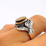 Turkish Tiger's Eye Men's Ring - TryAladdin