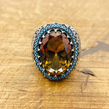 Unique Handmade Multi - Color Zultanite Stone Men's Ring - TryAladdin