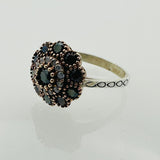 Women's Black Onyx 925 Sterling Silver Ring - TryAladdin