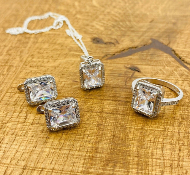 Women's Zircon Stone Jewelry Set - TryAladdin