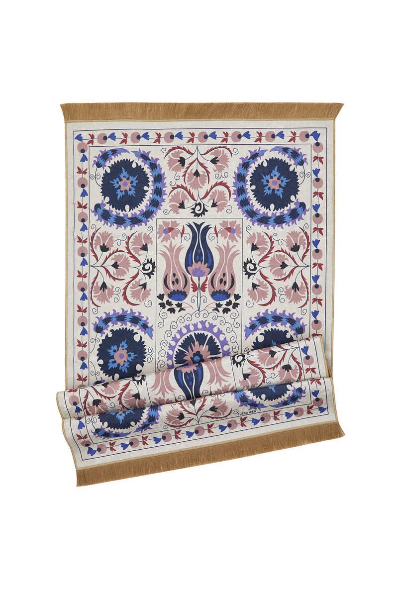 Bursa Ipek | Powder Velvet Carpet Prayer Rug - TryAladdin