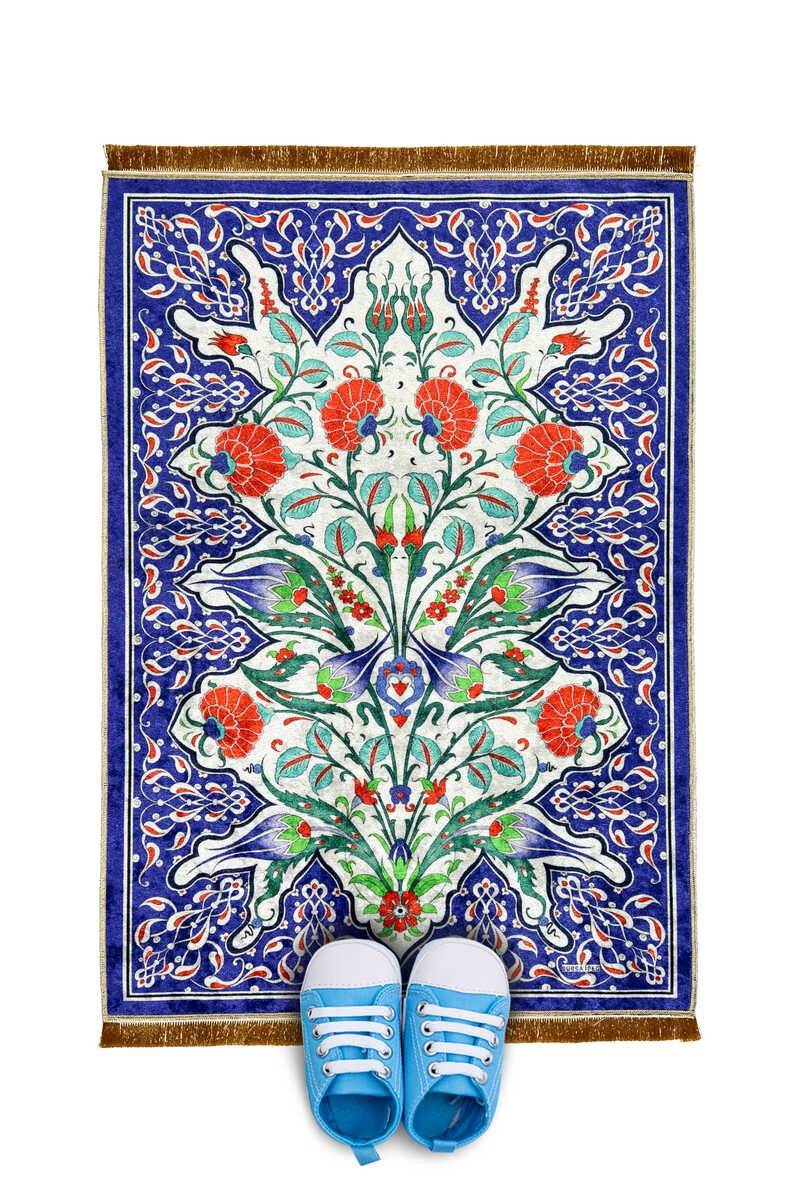 Bursa Ipek | Saks Velvet Children's Prayer Rug - TryAladdin