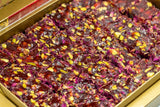 Eyup Sultan Turkish Delight Pistachio Pomegranate Wick with Rose Petals - The Indispensable Dessert - TryAladdin