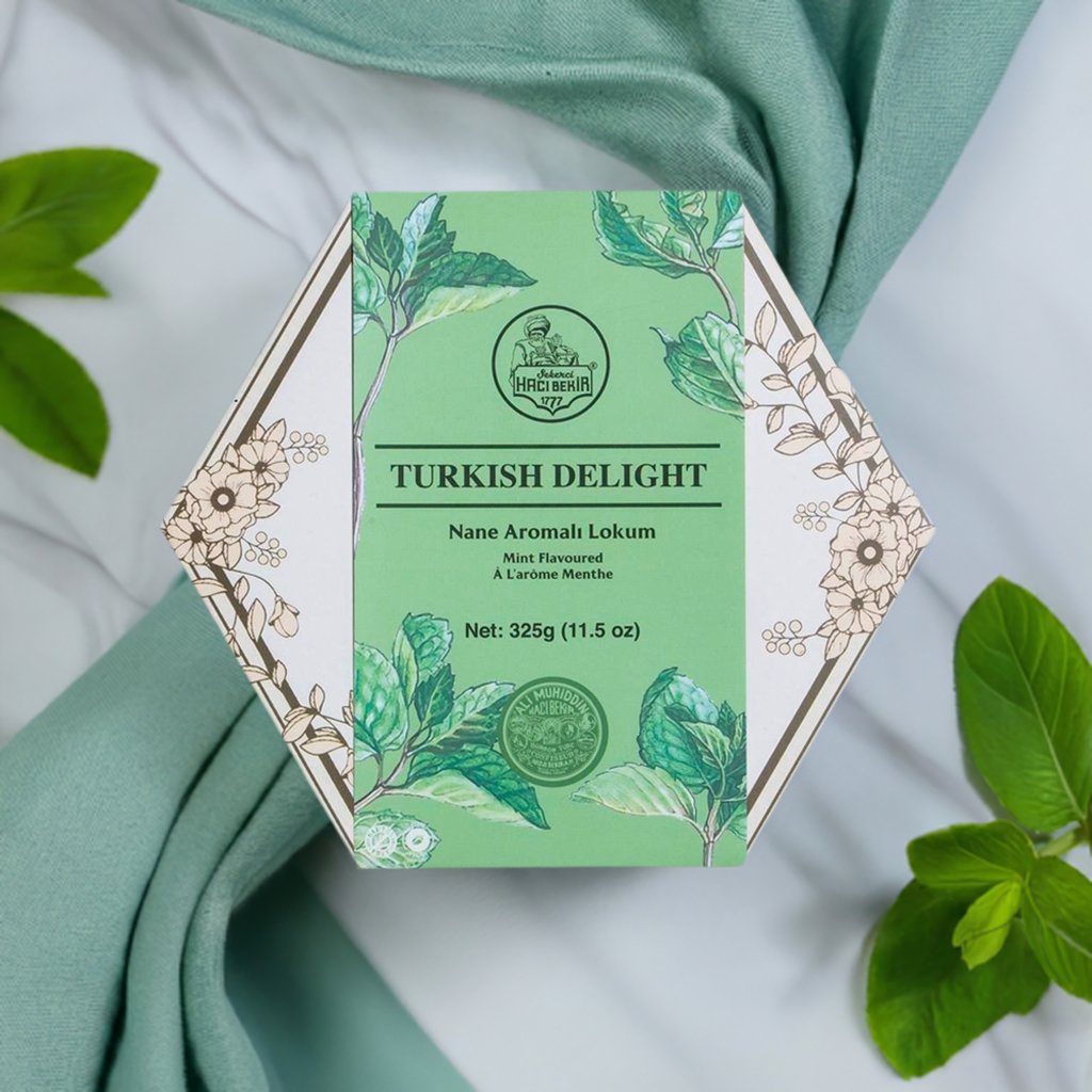 Haci Bekir Exclusive Turkish Delight with Mint - Unique Consistency Lokums - TryAladdin